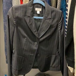 Loft black stripe blazer